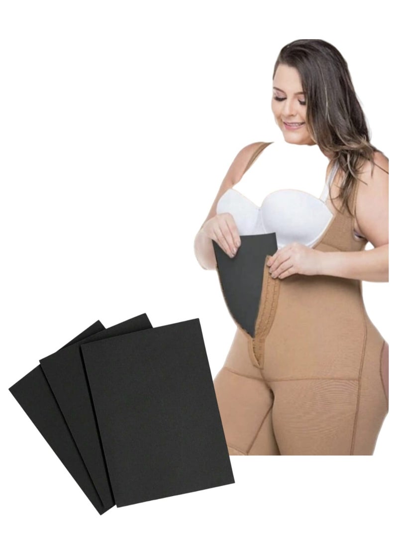 Medical Foam for Post-Liposuction and Body Sculpting, set of Three Pieces, Black Color - Image 1