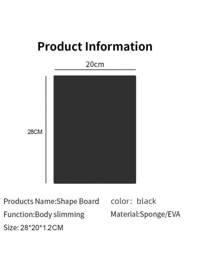 Medical Foam for Post-Liposuction and Body Sculpting, set of Three Pieces, Black Color - Image 2