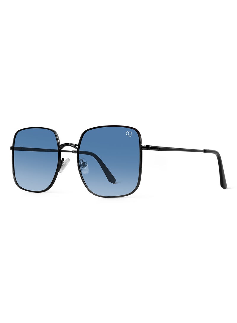 Woggles Latest & Stylish UV Protected Ray BlueX Black Square Sunglasses for Men & Women  - Image 4