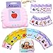 QuTZ ABC Learning Flash Cards for Toddlers 24 Autism Toys Speech Therapy Educational Talking Sight Words Kindergarten Boys and Girls 248 Pink - Image 3