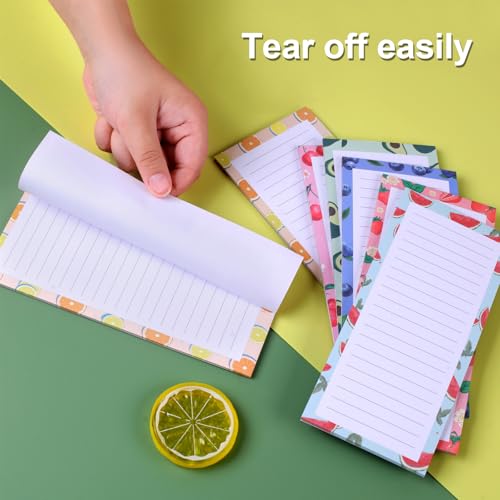 Joyberg 9 Pack Magnetic Notepads for Refrigerator, Magnetic Notepads for Refrigerator, Fruit Design Grocery List Pad for Fridge, Full Magnet Back Shopping Lists, 25 Sheets Per Note Pads - Image 5