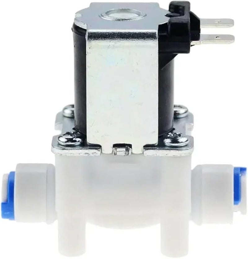 1 4 بوصة صمام مغناطيسي كهربائي مغلق عادةً تيار مستمر 24 فولت مفتاح تدفق الماء والهواء - Image 2