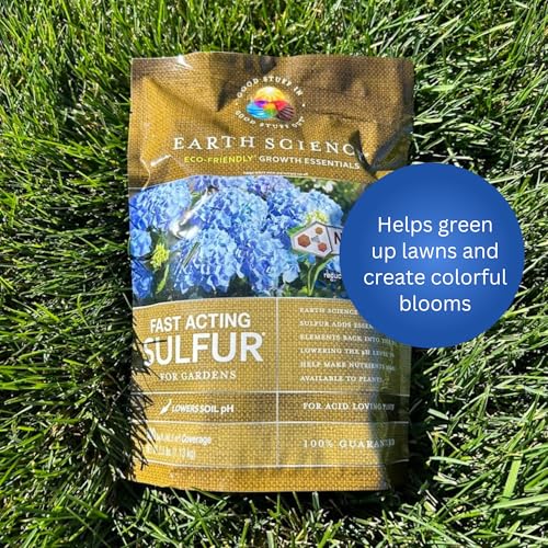 Earth Science Fast Acting Sulfur – 5lb—Soil pH Reducer, Lowers pH Instantly, Reduces Nutrient Runoff, Improves Growth & Color for Acid-Loving Plants, Long-Lasting Lawn Care Flower Bee Supplement - Image 5