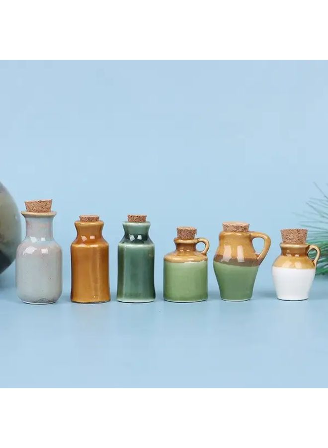 Miniature Ceramic Jar Dollhouse Decor 1 12 Scale Mini Storage B Quantity - Image 1