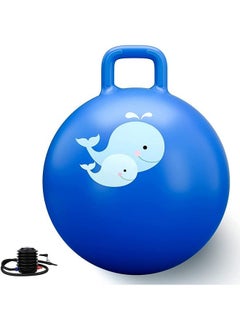 Prakal Hopper Ball For Teenagers Ages 3 18 (Hippity Hop Ball Hopping Ball Bouncy Ball With Handles Sit & Bounce Kangaroo Bouncer Jumping Ball 65 Cm Multi Colour Pump Included)  - Image 2