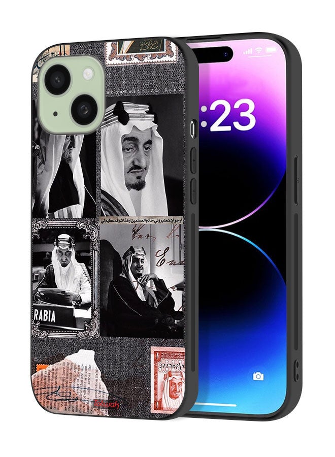 Tolwak Apple iPhone 15 Plus Protective Case Cover King Faisal Vintage Poster - Image 1