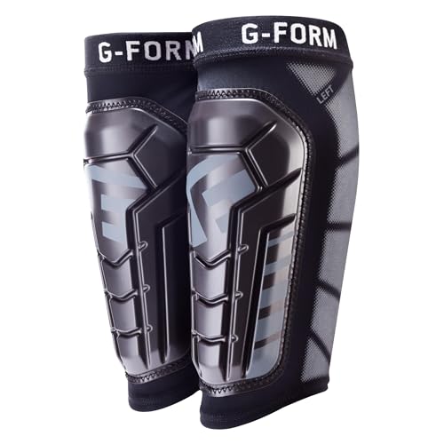 G-Form Pro-S Vento Soccer Shin Guard - Machine-Washable Performance Shin Guards - Flexible SmartFlex Pads - Lightweight, Low-Profile Soccer Gear - Black, Adult Large - Image 1