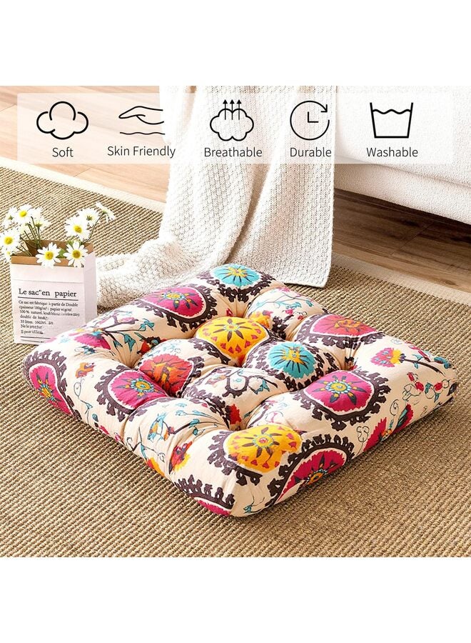 Bohemian Soft Chair Pad Garden Patio Home Kitchen Office Seat Cushion Diameter 22" - Image 3