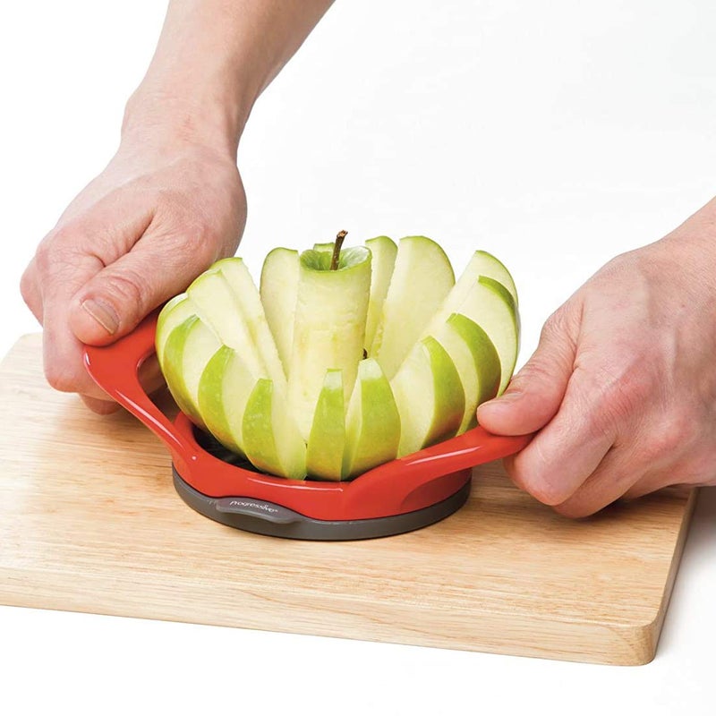 Progressive International PrepWorks by Progressive Dishwasher Safe 16-Slice Thin Apple Slicer and Corer with Attached Safety Cover  - Image 2