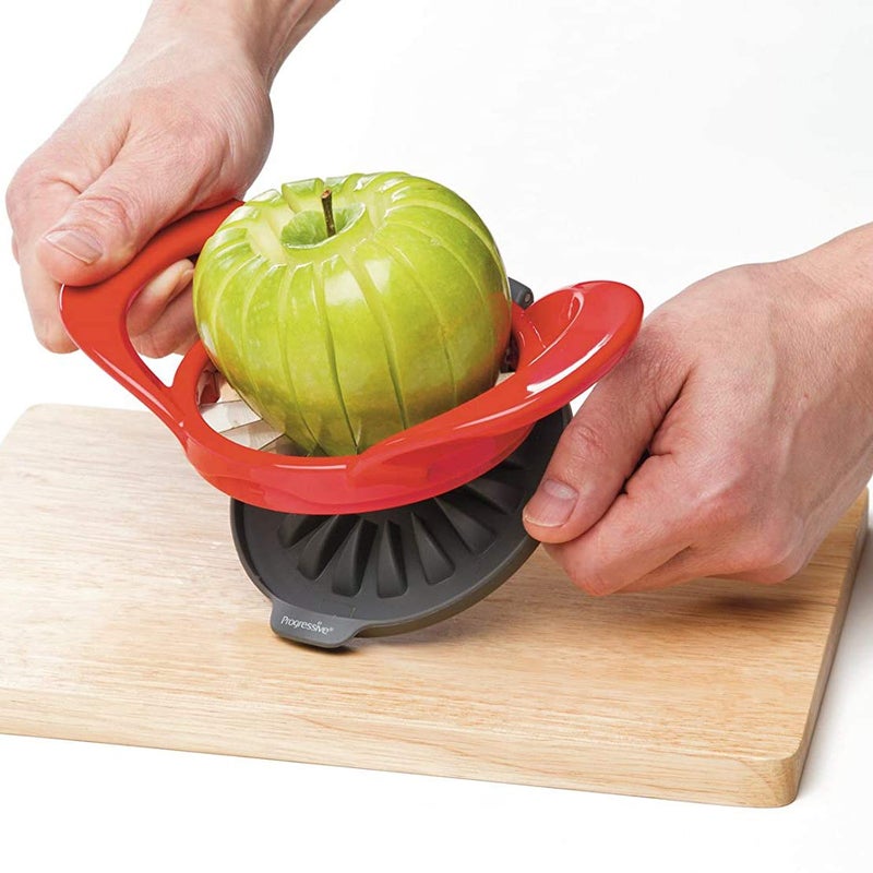 Progressive International PrepWorks by Progressive Dishwasher Safe 16-Slice Thin Apple Slicer and Corer with Attached Safety Cover  - Image 4