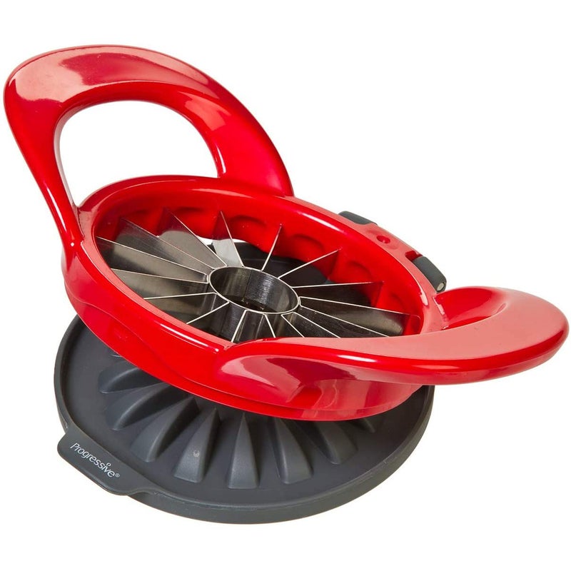 Progressive International PrepWorks by Progressive Dishwasher Safe 16-Slice Thin Apple Slicer and Corer with Attached Safety Cover  - Image 1