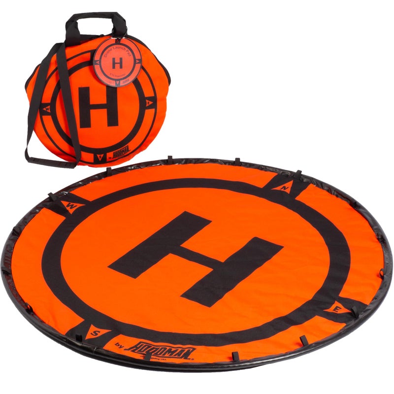 Hoodman 5 Foot Weighted UAV Drone Landing Pad fits Inspire 3 Inspire 2 Inspire 1 No Stakes Required collapses to 13 of deployed size