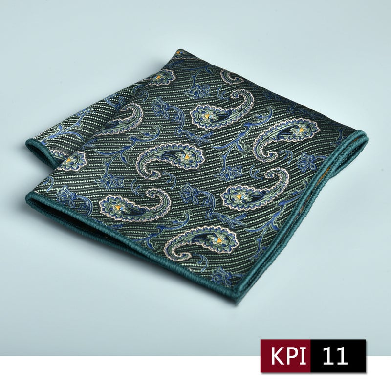 Men'S Square Scarf Business Formal Suit Handkerchief Large Jacquard 23Cm Foldableing Square New Style 2025 Spot - Image 1