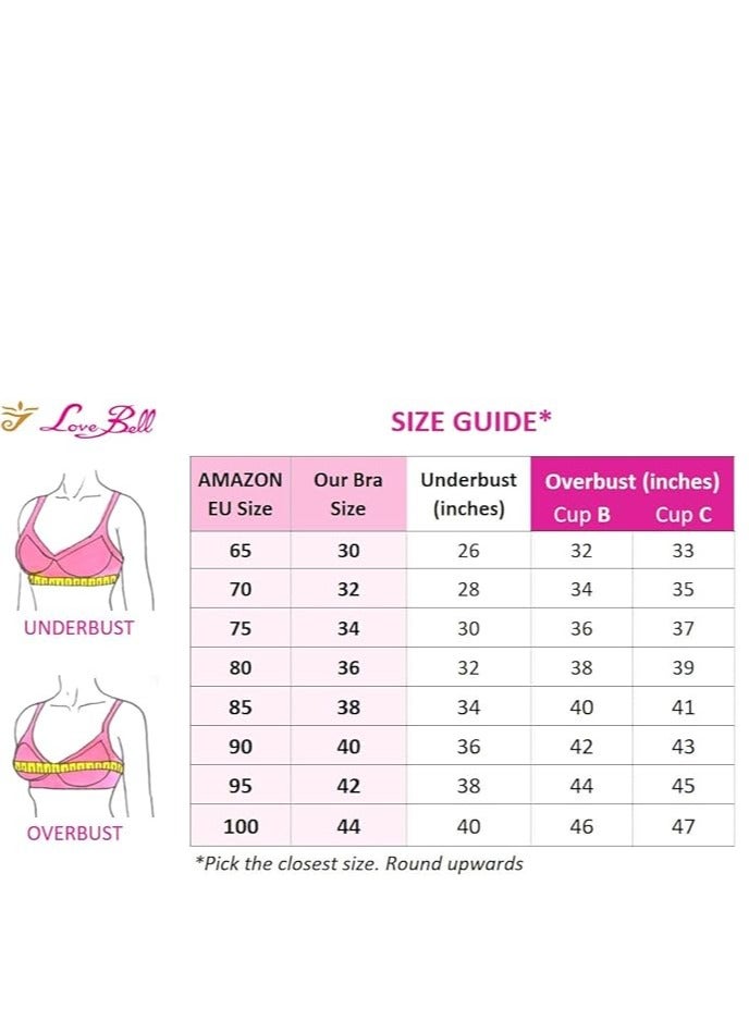 Love Bell صدرية حب بيل النسائية اليومية - مزدوجة الطبقة، تغطية عالية، صدرية مريحة طوال اليوم (أحمر فاتح) - Image 5