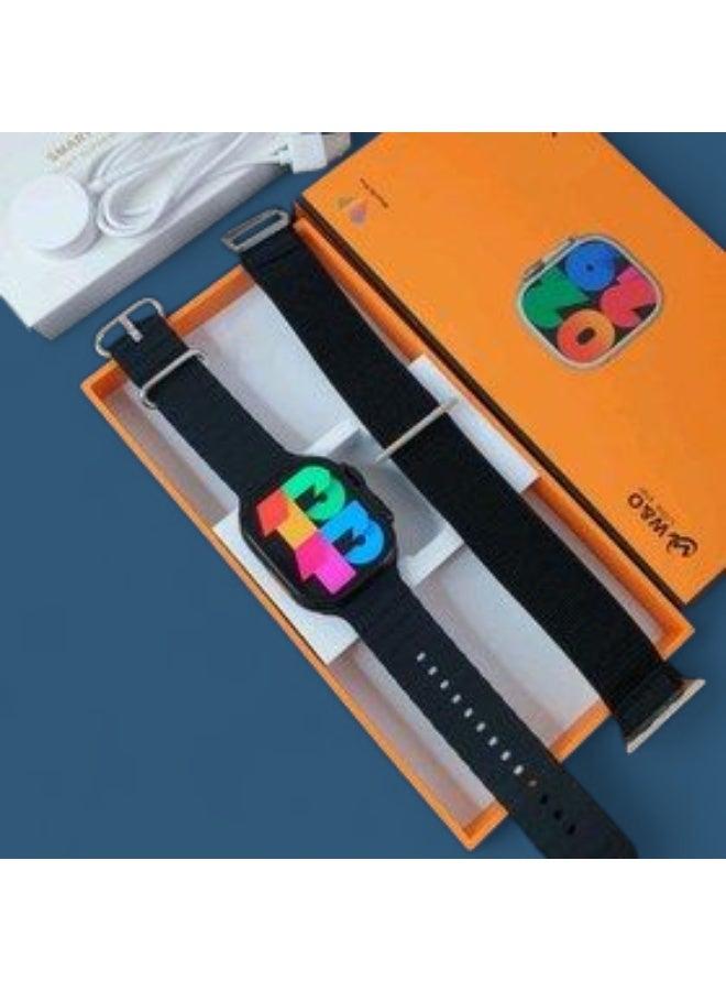 W&O X9 Ultra Series 8 Amoled IPS Display Smart Watch NFC Bluetooth V5 Call Waterproof IP67 Wireless Charger - Black - Image 2