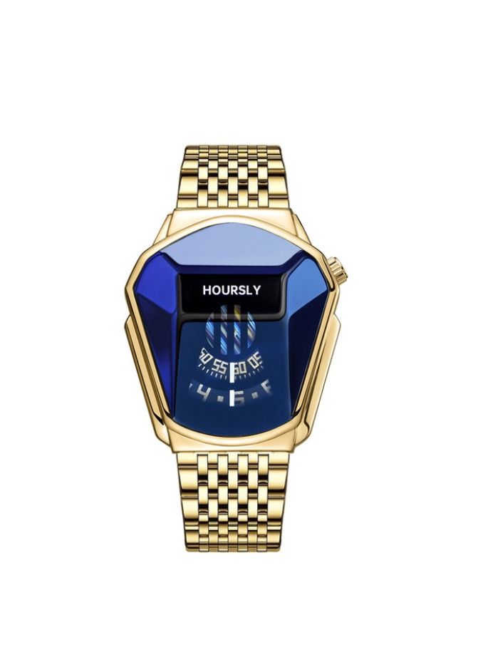 هاورسلي ساعة يد رجالية فاخرة HOURSLY Trend Cool ساعة يد رجالية بتقنية الفولاذ المقاوم للصدأ ساعة كوارتز عصرية للرجال - Image 1