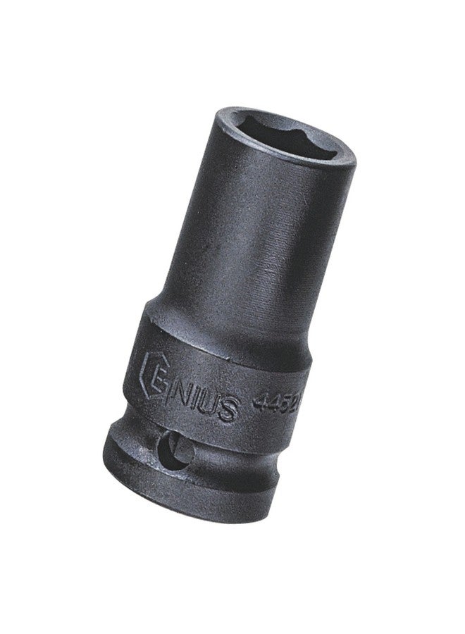 Genius Tools 445221 1/2" Dr. 21mm Semi-Deep Impact Socket