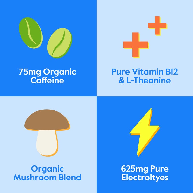 Nectar Energy Booster - Organic Caffeine, B12 & Electrolytes - Sugar Free & Zero Calorie – Healthy Coffee, Energy Drink & Soda Alternative – Hydration & Energy Supplement (Variety 30 Powder Packets) - Image 3