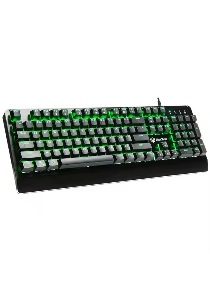 Meetion - Meetion MK01 Premium Design, Full key Anti-Ghosting RGB Backlit, 12 Multimedia Shortcuts, Plug & Play, System Compatible OUTEMU Mechanical Wired Gaming Keyboard - Image 1