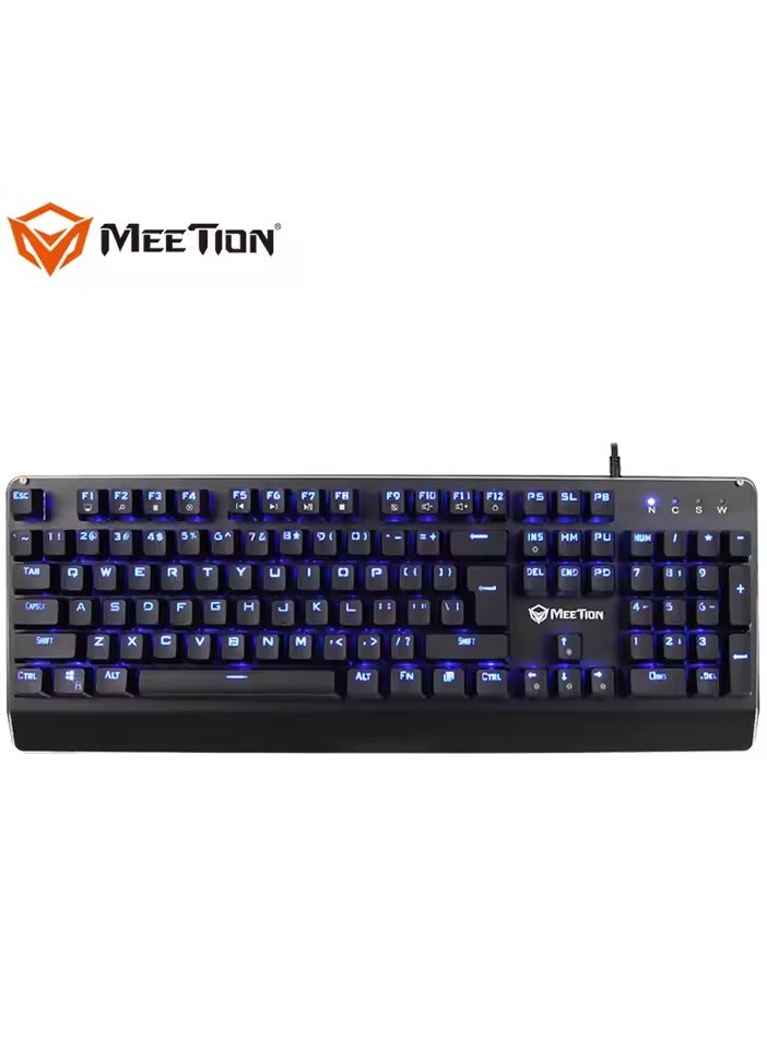 Meetion - Meetion MK01 Premium Design, Full key Anti-Ghosting RGB Backlit, 12 Multimedia Shortcuts, Plug & Play, System Compatible OUTEMU Mechanical Wired Gaming Keyboard - Image 1