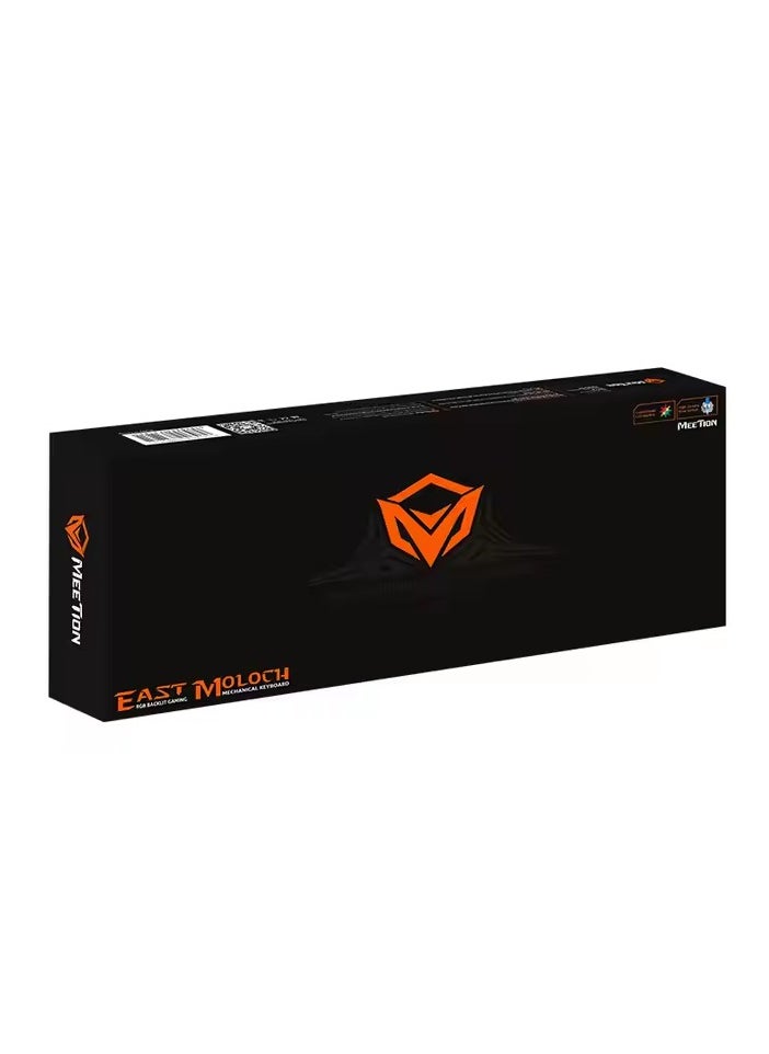 Meetion - Meetion MK01 Premium Design, Full key Anti-Ghosting RGB Backlit, 12 Multimedia Shortcuts, Plug & Play, System Compatible OUTEMU Mechanical Wired Gaming Keyboard - Image 1