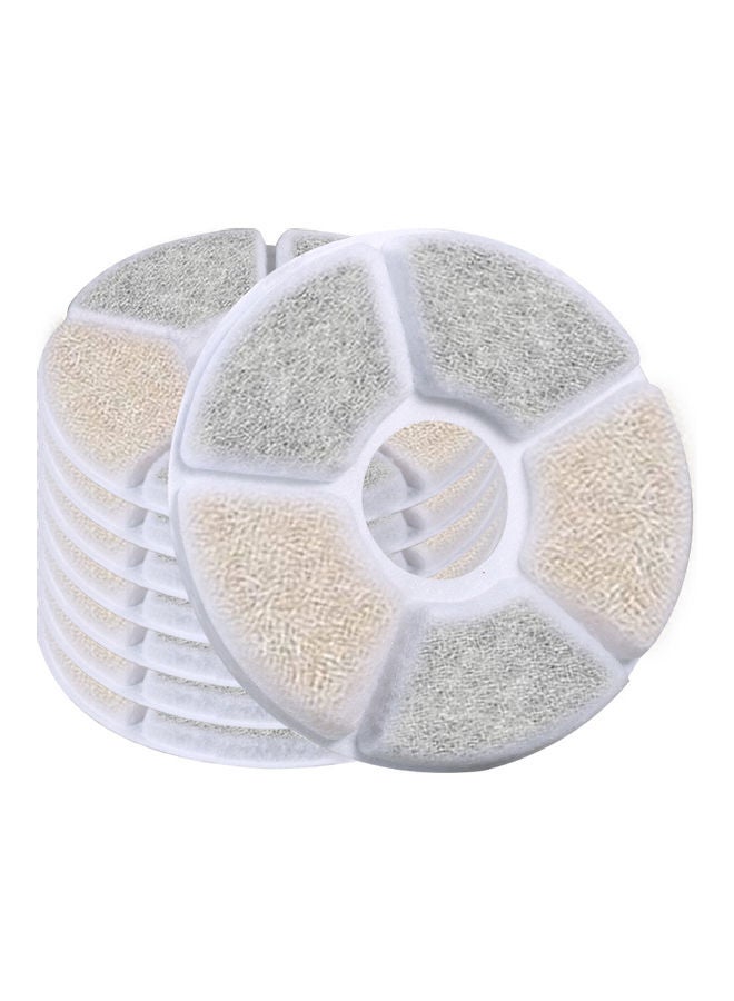 نيبمينينت مجموعة فلاتر لنافورة الماء للقطط مكونة من 8 قطع متعدد الألوان 13 x 13سم