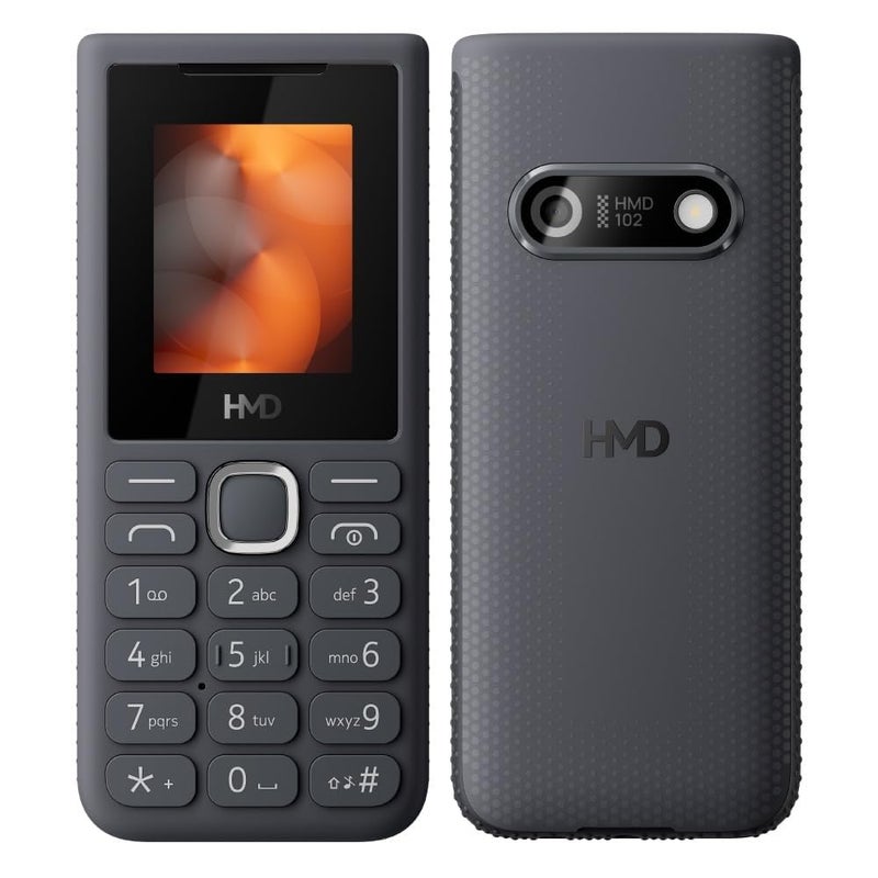 HMD 102 TA-1765 Dual Sim Keypad Feature Mobile Phone, Grey - Image 2