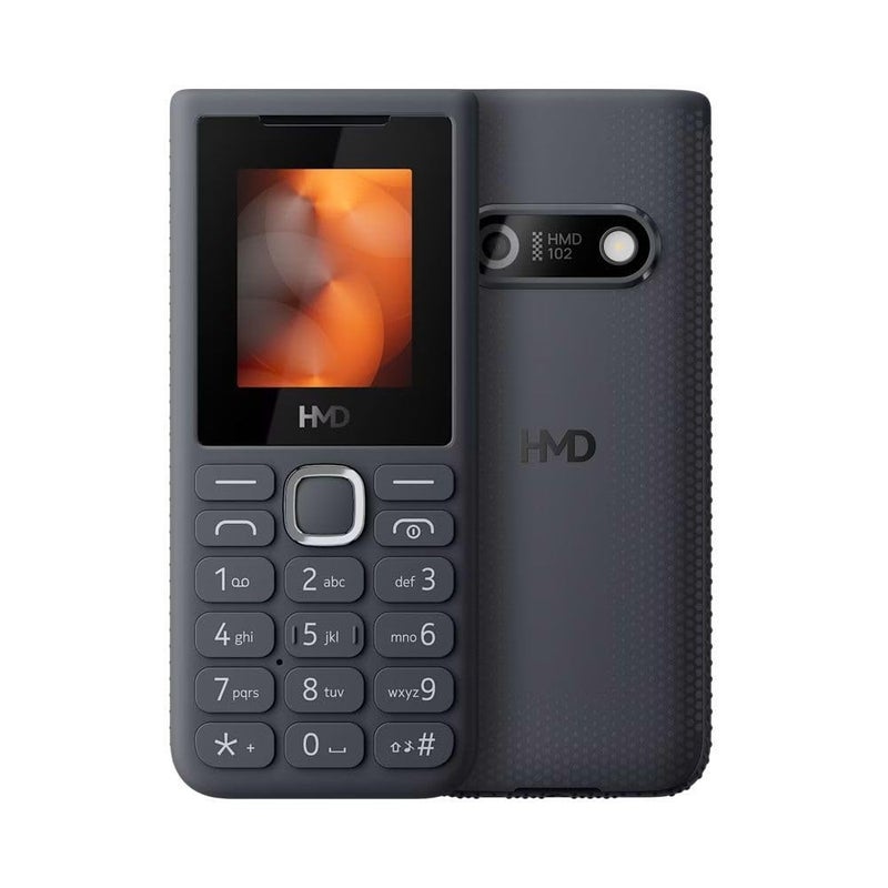 HMD 102 TA-1765 Dual Sim Keypad Feature Mobile Phone, Grey - Image 1