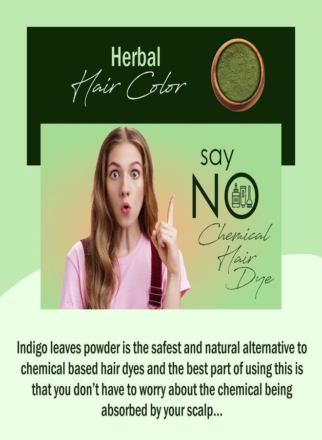 IYUSH Herbal Ayurveda Indigo Powder and Hibiscus Powder for Hair Growth - 200gm | Indigo Powder Organic for Hair Color with Hibiscus Powder for Face & Hair | Hair Volume Powder | 100gm each - Image 5