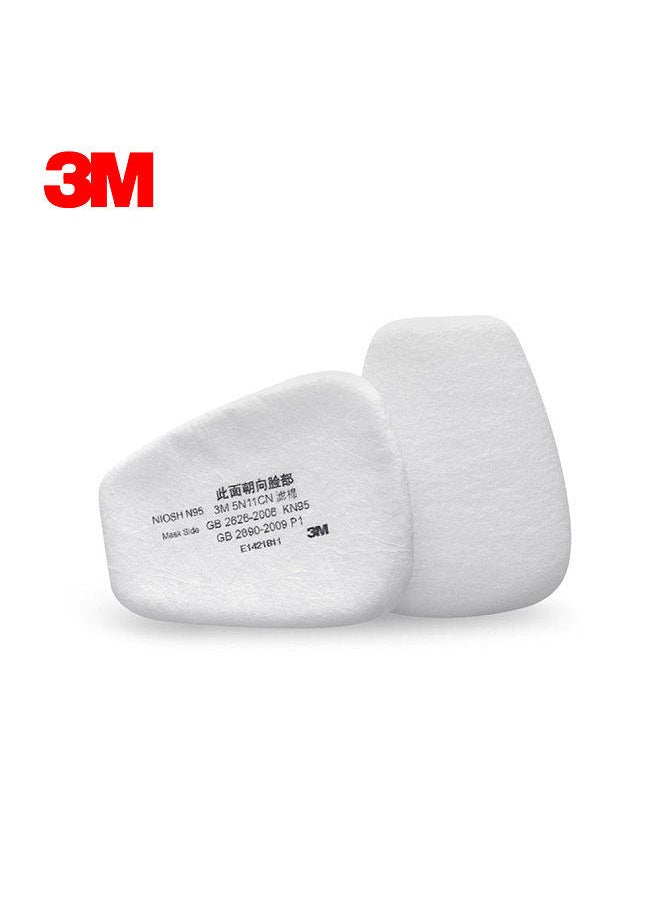 3M - 3M 5N11 10PCS Filter Cotton N95 Particulate Filter for Gas Mask Respirator Use with 501 filter cover and 6000 Series Filter Cartridges - Image 1