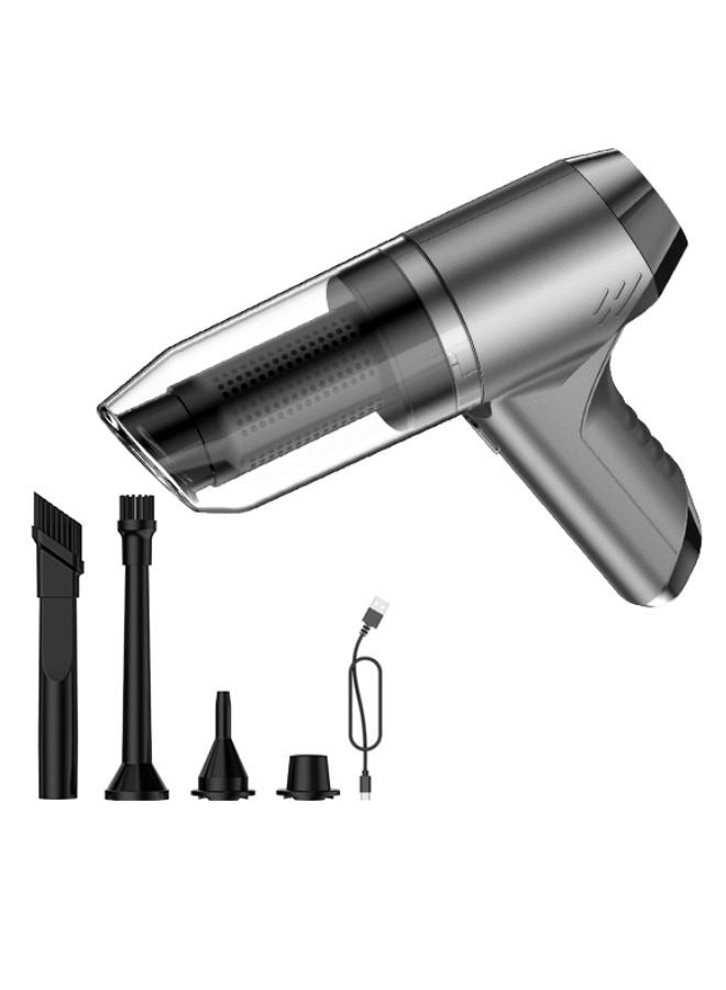 ريتش لايف يدوية لاسلكية بدون فرشاة من ريتش لايف | قوة شفط عالية ١٢٠٠٠ باسكال | صغيرة الحجم وقابلة لإعادة الشحن | مكنسة كهربائية صغيرة لاسلكية للسيارة والمنزل - Image 1