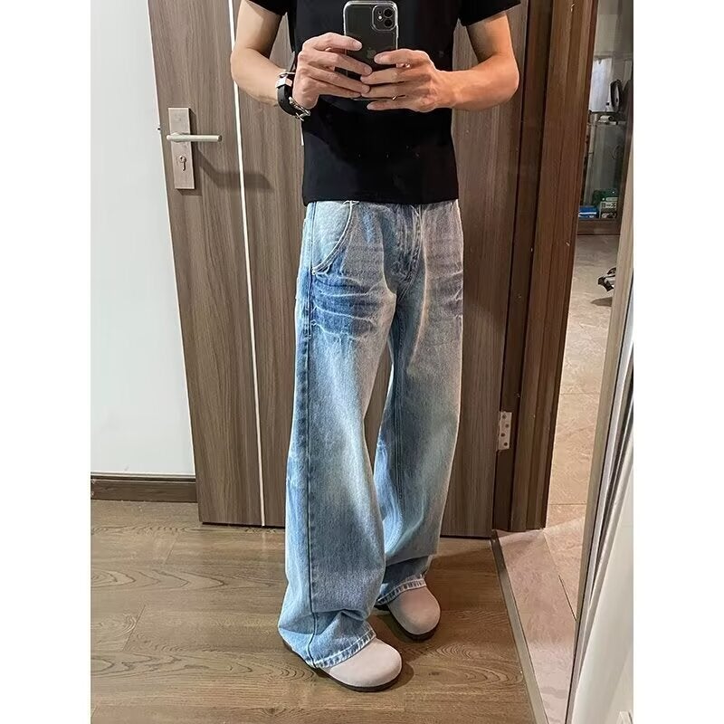 Unisex Casual Daily Denim Jeans - Image 1