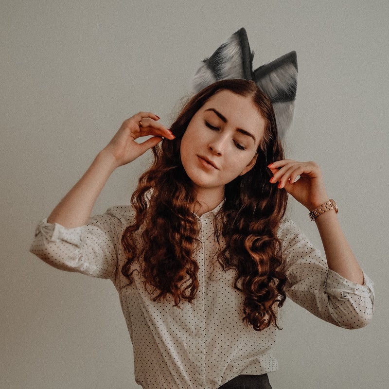 Plush Ear Headband Adorable Animal Ears Hairband Cosplay Hairband - Image 1