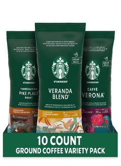 Starbucks Ground Coffee Variety Pack-Dark, Medium, Starbucks Blonde Roast-100% Arabica-10 Packets (2.5 oz each) - pzsku/Z6F8AAE3A97CFAD7B7243Z/45/_/1692873951/ed2887db-2f1b-455e-b1a8-04a54b4126c3