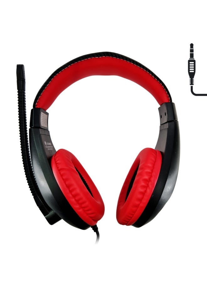 GIGAMAX GM-530 Professional Stereo Headset with Adjustable Microphone - Single 3.5mm Jack - Lightweight & Comfortable Over-Ear Design with Headrest Padding - Ideal for Call Centers, Customer Service, Online Studies, and Remote Work - Image 1