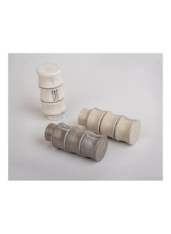 CURTAINS & RODS Embroidered Metal Curtain Tube Ends 