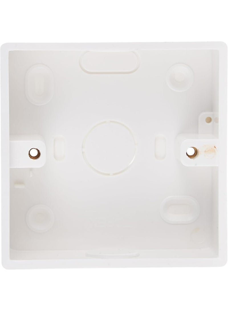 MGC صندوق تقاطع كهربائي من PVC 3X3 ثقيل الوزن للزر أو المقبس أبيض
