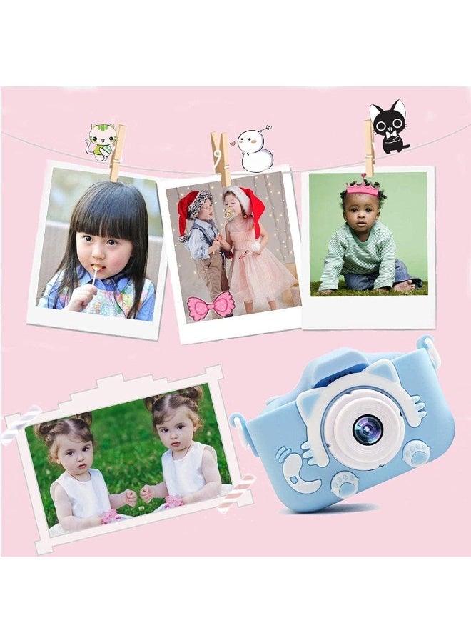 Kids HD Digital Video & Selfie Camera for Ages 3-12 with 32GB SD Card - Blue - Image 3