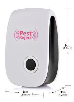 Pest Reject جهاز طرد الآفات الإلكتروني بالموجات فوق الصوتية لطرد الفئران والصراصير والحشرات والجرذان والعناكب والبعوض ومبيد الآفات ومكافحة الآفات المنزلية  - Image 2