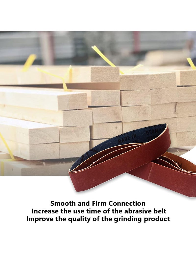 GGOOT Sanding Belts - 30x330mm Abrasive Sander Belts, 80/240/800 Grit Sanding Polishing Tools for Sander, 10pcs(80 Grit)  - Image 4