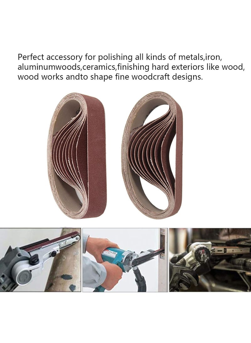 GGOOT Sanding Belts - 30x330mm Abrasive Sander Belts, 80/240/800 Grit Sanding Polishing Tools for Sander, 10pcs(80 Grit)  - Image 5