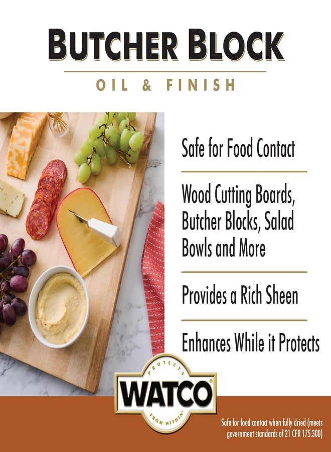 Watco 241758 Butcher Block Oil & Finish, 16 oz, Clear - Image 3