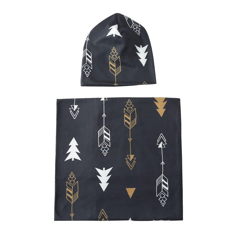 جالا بلومر Newborn Swaddle Blanket with Beanie Set Baby Boy Receiving Blanket Rainbow (Gold Arrow) - Image 4