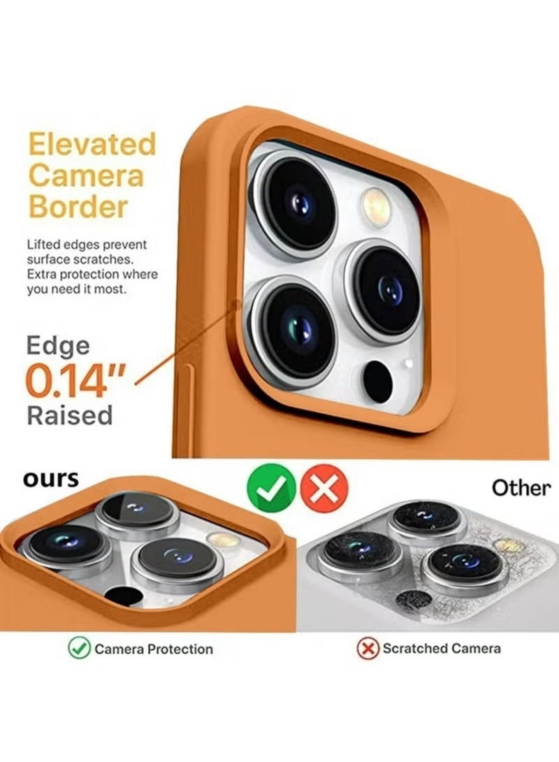 TEAM LUXURY غطاء هاتف آيفون 13 برو ماكس مع حماية سيليكون سائل ناعم مضاد للخدش ومضاد للصدمات، غطاء خلفي رفيع واقي مع شعور مريح عند الإمساك ومضاد لبصمات الأصابع - Image 2