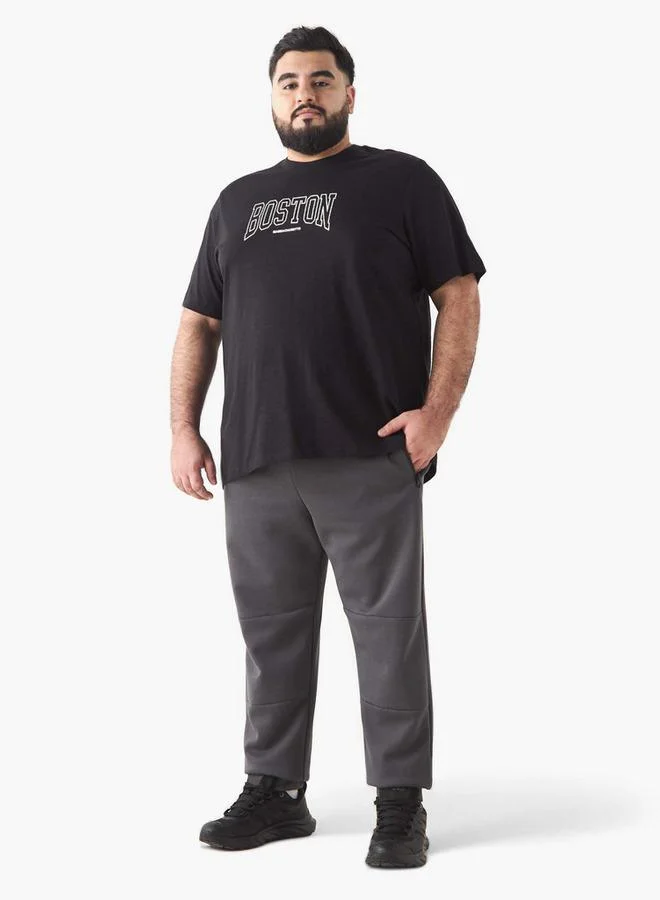 Splash FAV Typographic Print Crew Neck T-shirt