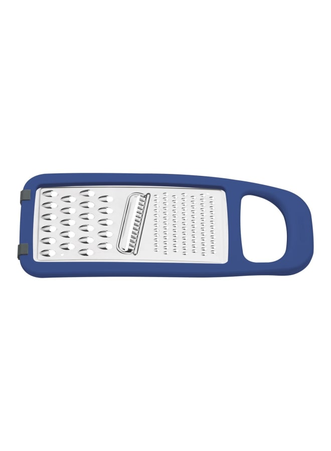 Tramontina Stainless Steel 3-in-1 Grater with Handle, Blue