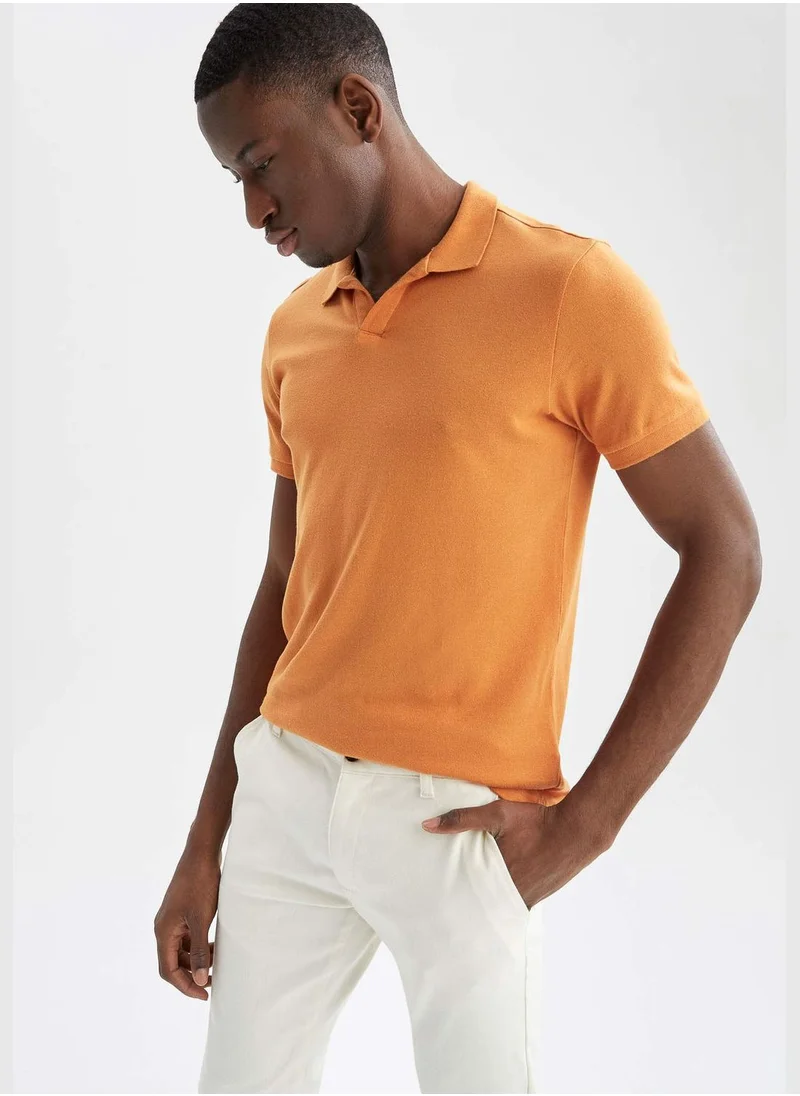 ديفاكتو Basic Slim Fit Polo Shirt