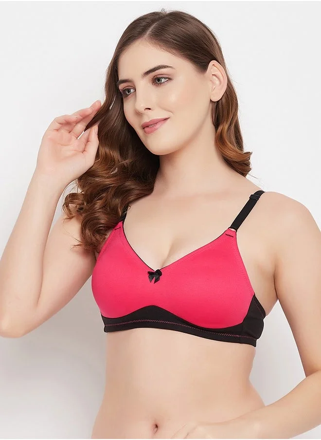 Clovia Clovia Pack of 2 Non-Padded Non-Wired Full Coverage Spacer Cup T-shirt Bra - Cotton Rich