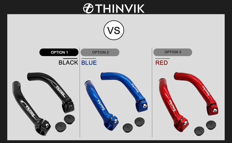 Thinvik Bike Bar Ends, Aluminium Alloy MTB Bicycle Handlebar Ends, Bike Bar Extender for Mountain Bike, Black - Image 2