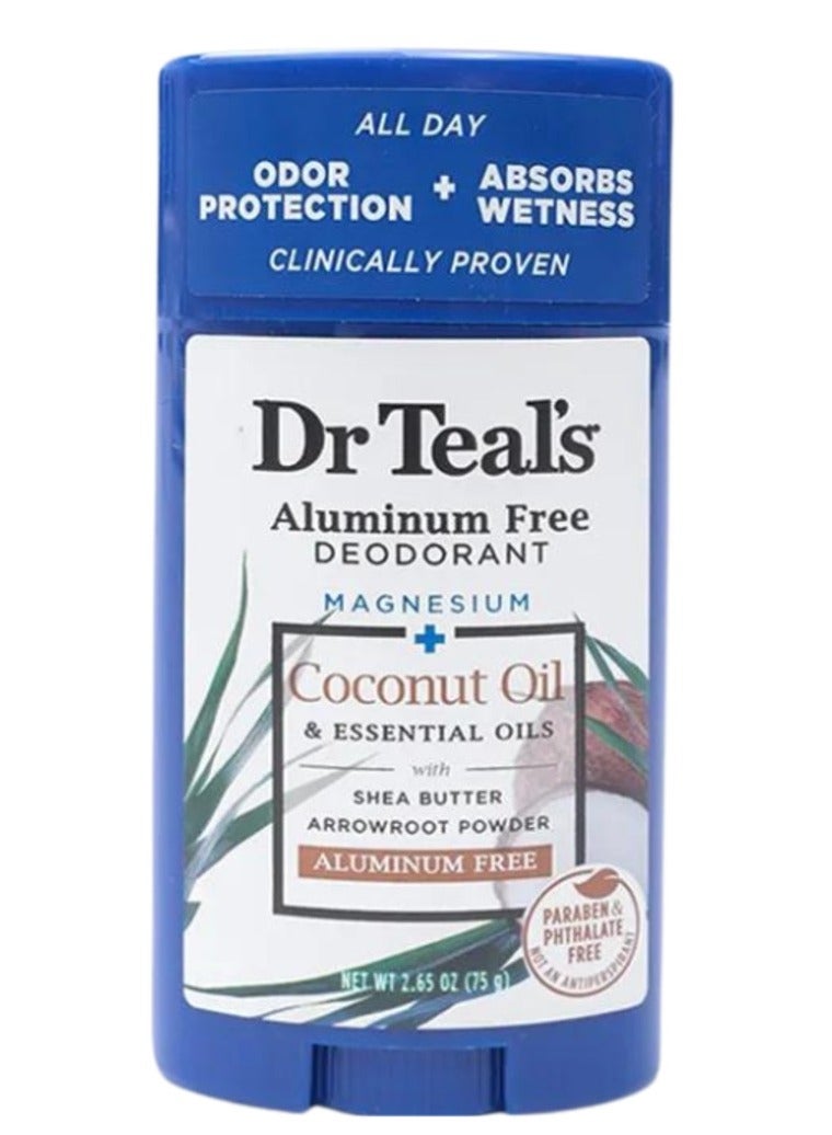 Dr Teal's Aluminum Free Deodorant with Coconut Oil